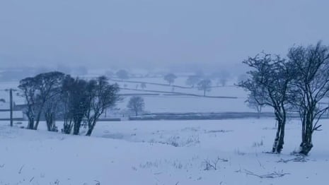 Heavy snow hits Britain and Ireland – video