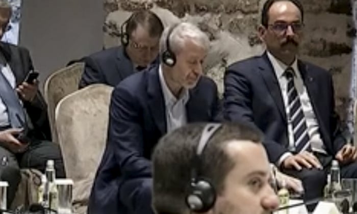 Roman Abramovich listens to peace talks on Tuesday