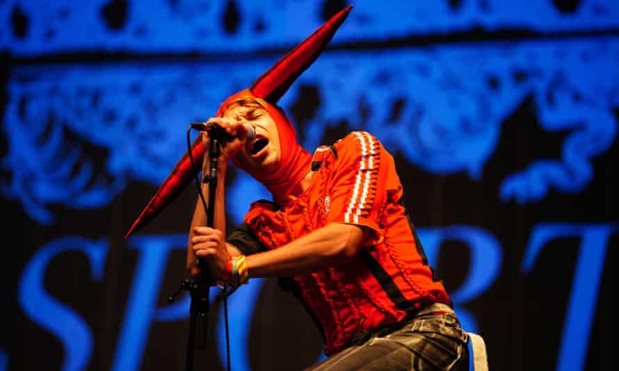 Sports Team performing on the John Peel stage at Glastonbury festival 2022.