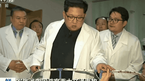 Kim Jong-un visits survivors of bus crash – video 