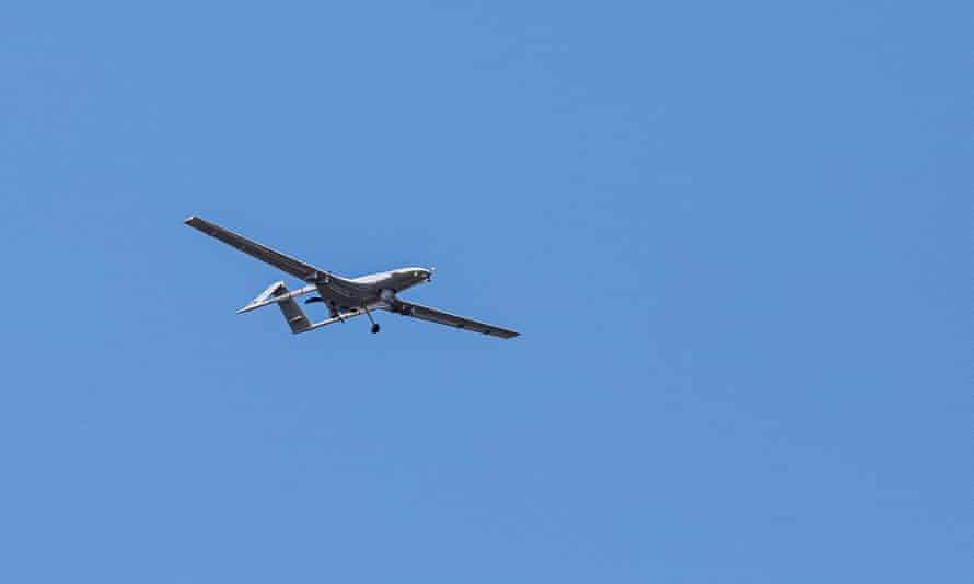 A Bayraktar TB2 unmanned combat aerial vehicle.