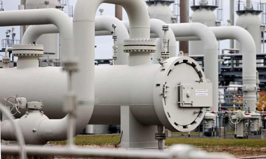 A gas compressor station in Mallnow