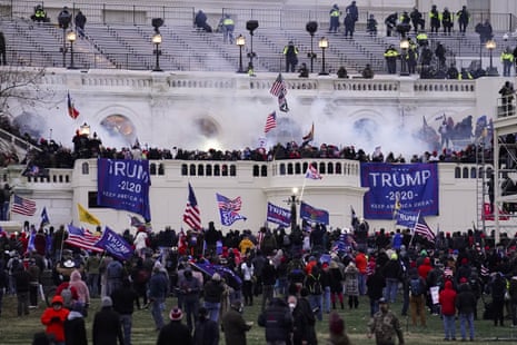 Rioters storm the Capitol in January.