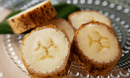 The Mongee banana which has an edible skin
