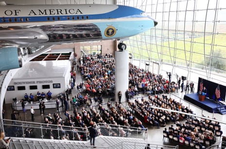 Ron DeSantis speaks at the Ronald Reagan Presidential Library in Simi Valley, California.