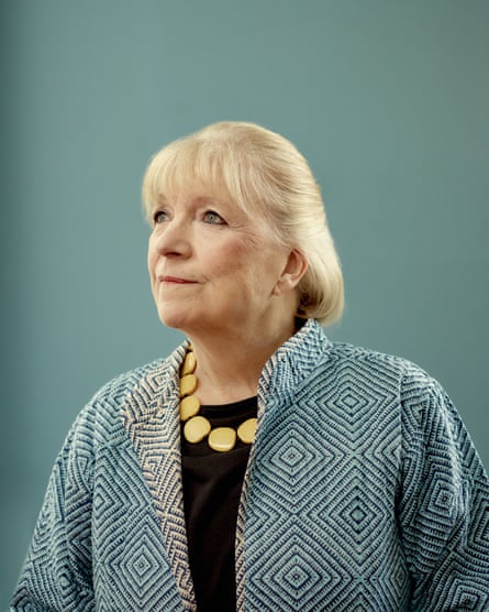 Polly Toynbee photographed at home in May 2023.