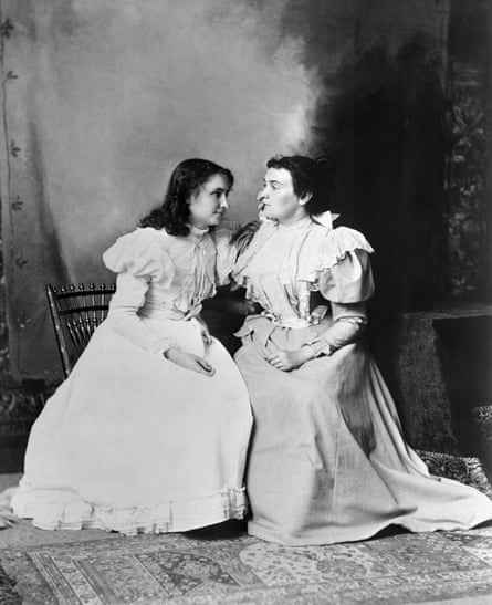 Portrait of Keller and her teacher Anne Sullivan, 1897.