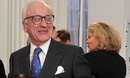 Lord Chadlington smiling at a party