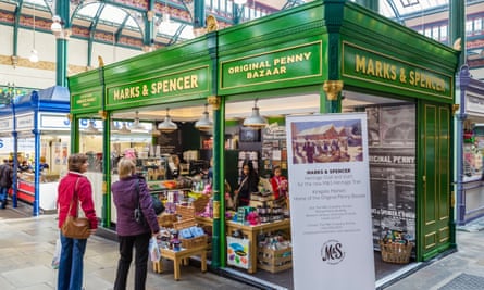Marks and Spencer stall in Kirkgate Market, where the company started.