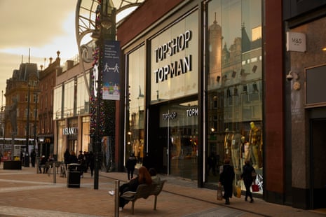 A Topshop branch in Leeds, West Yorkshire, last night
