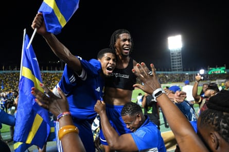 Curaçao celebrate after qualifying for the World Cup.