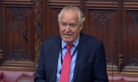 Lord Hain speaking in the House of Lords.