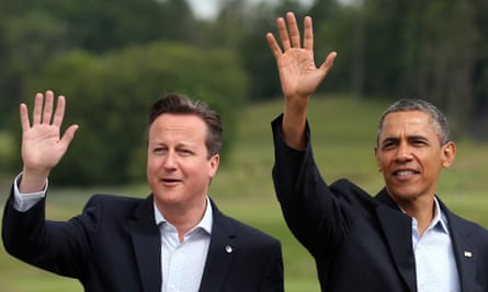 David Cameron and Barack Obama at the G8 venue of Lough Erne in 2013.
