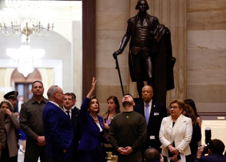 Volodymyr Zelenskiy tours the US Capitol with House speaker Nancy Pelosi