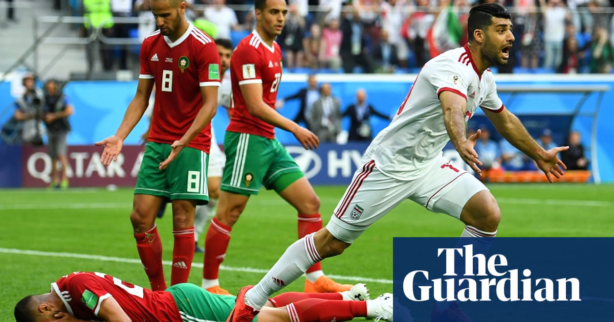 Aziz Bouhaddouz Own Goal In Added Time Hands Iran Win Against Morocco World Cup 18 The Guardian Aziz Bouhaddouz Own Goal In Added Time Hands Iran Win Against Morocco World Cup 18 The Guardian