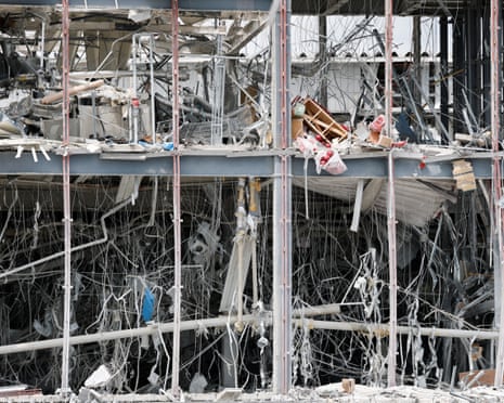 Aftermath of earthquake in Japan's Kyushu region