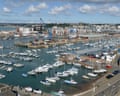 St Helier harbour in Jersey, Channel Islands