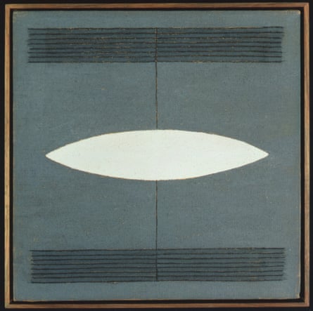Agnes Martin, Blue-Grey Composition, 1962.