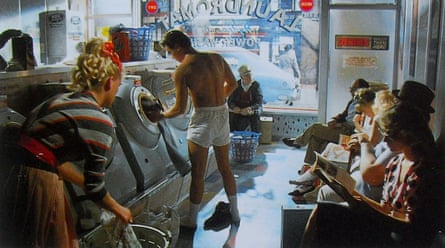 A scene from the 1985 Levi’s 501 advert featuring Nick Kamen.