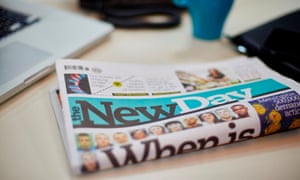 A dummy issue of The New Day, an ‘upbeat, optimistic, impartial’ title.