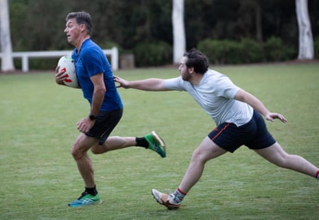 Angus Taylor running with the ball