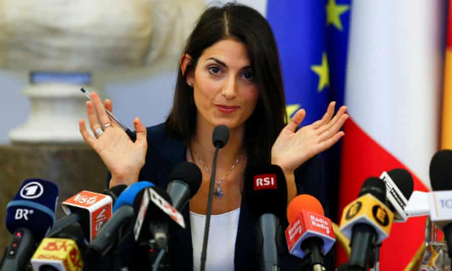 Rome’s new mayor, Virginia Raggi.