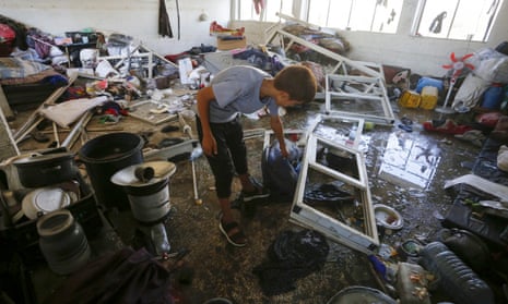 An Israeli attack hit a Unrwa school, killing and injuring many people in Nuseirat refugee camp in Gaza.