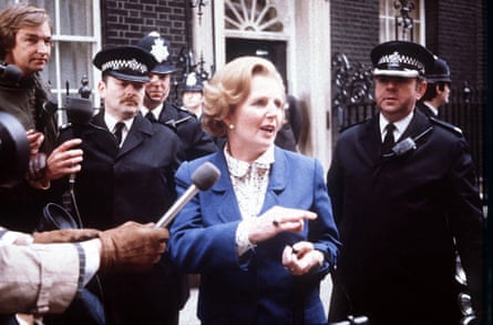 Margaret Thatcher after being elected as prime minister in 1979.