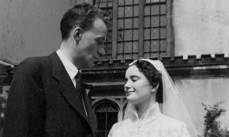 Albert and Mollie Bradshaw on their wedding day in 1955.