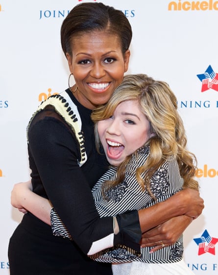 First ladies … McCurdy meets Michelle Obama in 2012