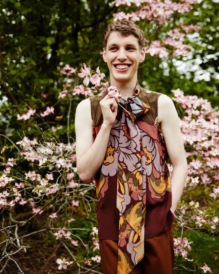 ‘When he smiles it’s so joyous, like getting an injection of vitamin D and serotonin’: Ryan Zaman wears shirt by gucci.com and trousers by Marni (matchesfashion.com).