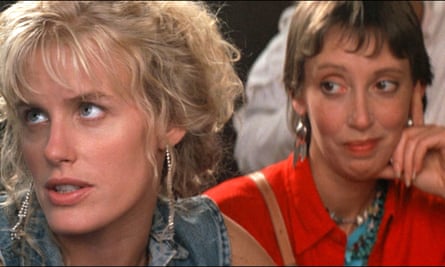 Daryl Hannah and Shelley Duvall in Roxanne.