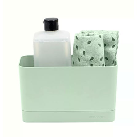 Brabantia SinkSide Organiser in Jade Green.