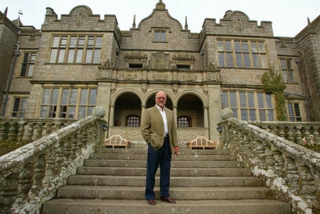 Peter de Savary outside Bovey Castle in Dartmoor national park, which he purchased and refurbished in 2003.