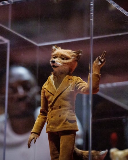 Mr Fox models his corduroy suit