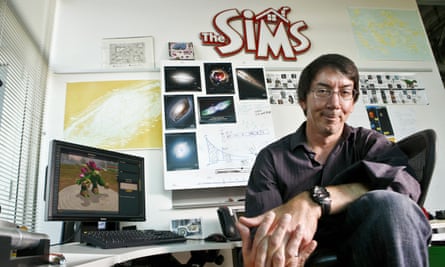 Will Wright wrote a game in which a helicopter drops bombs on islands, but became more fascinated with the islands than with the weaponry.
