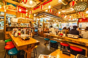 Wood works: an izakaya in Tokyo.