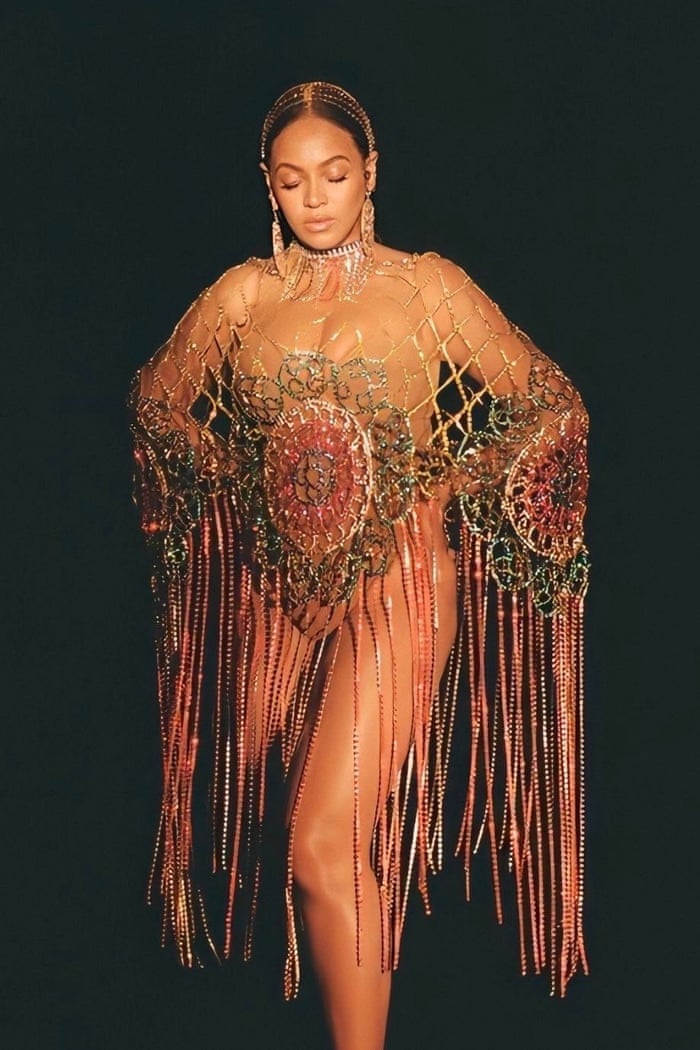 beyonce pink dress black is king Beyonc's Must-See Outfits from Black Is King