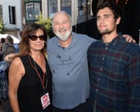 Teen Vogue's Back-to-School Saturday Kick-off Event At The GroveLOS ANGELES, CA - AUGUST 09: Actor/Producer/Director Rob Reiner (center) and wife Michele Singer (L) and son Jake Reiner (R) attend Teen Vogue's Back-to-School Saturday kick-off event at The Grove on August 9, 2013 in Los Angeles, California. (Photo by Michael Buckner/Getty Images for Teen Vogue)