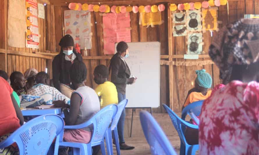 Girls at an educational catch-up center in Isiolo, Kenya