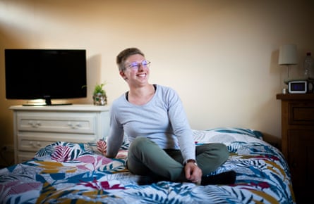 A student living at the Lamblin family farm as part of the Campus Vert project