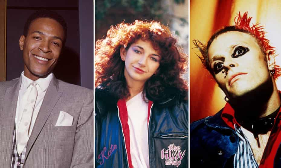 Marvin Gaye, Kate Bush and the Prodigy’s Keith Flint, three of the artists to make our Top 100.