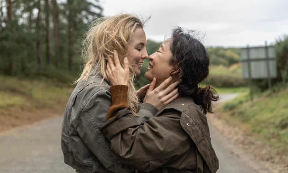 Jodie Comer and Sandra Oh in the Killing Eve finale
