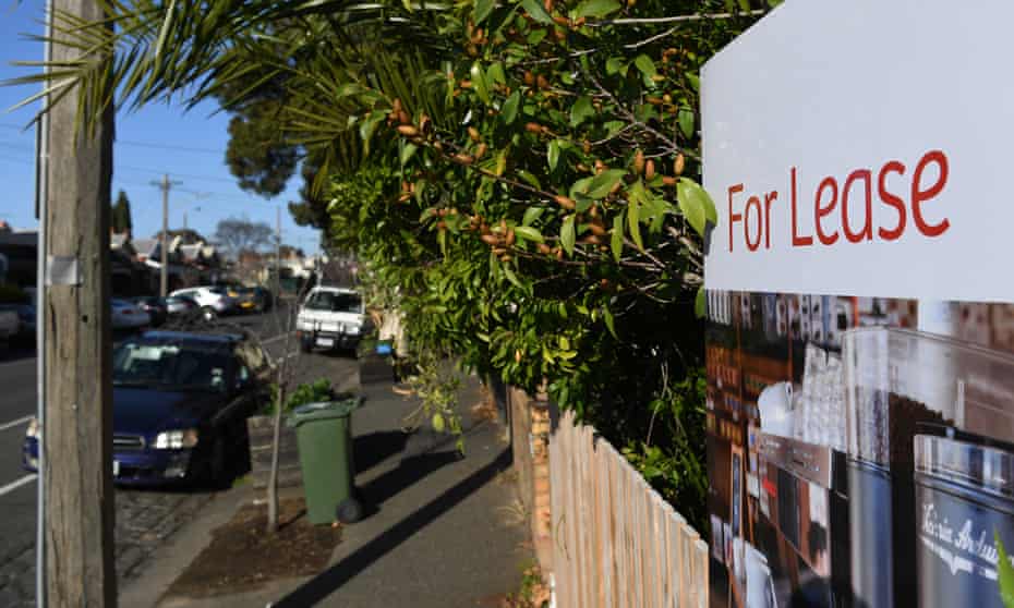 Signage for a real estate property is seen in Carlton North, Melbourne, July 18, 2018.