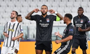 Memphis Depay (after scoring the opening goal during the Champions League win over Juventus in August.