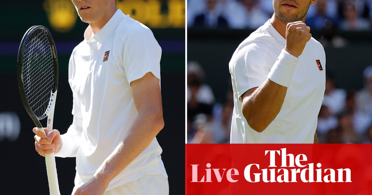 Wimbledon 2025 men's singles final: Jannik Sinner v Carlos Alcaraz live