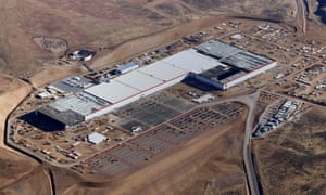 tesla gigafactory one in the nevada desert