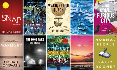 Books longlisted for the Booker prize 2018.