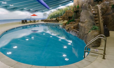 Leisure facilities include a pool, pet park and climbing wall.