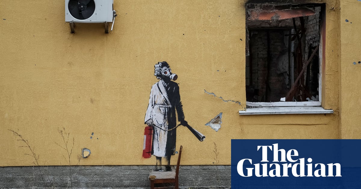 Ukraine detains eight people over theft of Banksy mural in Kyiv
